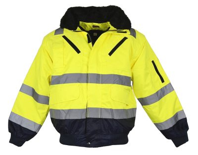 Pilotenwarnschutzjacke mit Faserpelzfutter